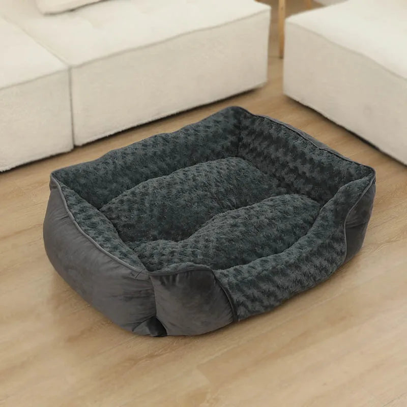 Fluwelen Hondenbed – Warm en Comfortabel voor Alle Seizoenen