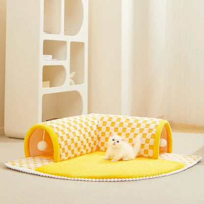 Playful Tunnel Mat – Den ultimative underholdning og komfort til dit kæledyr!