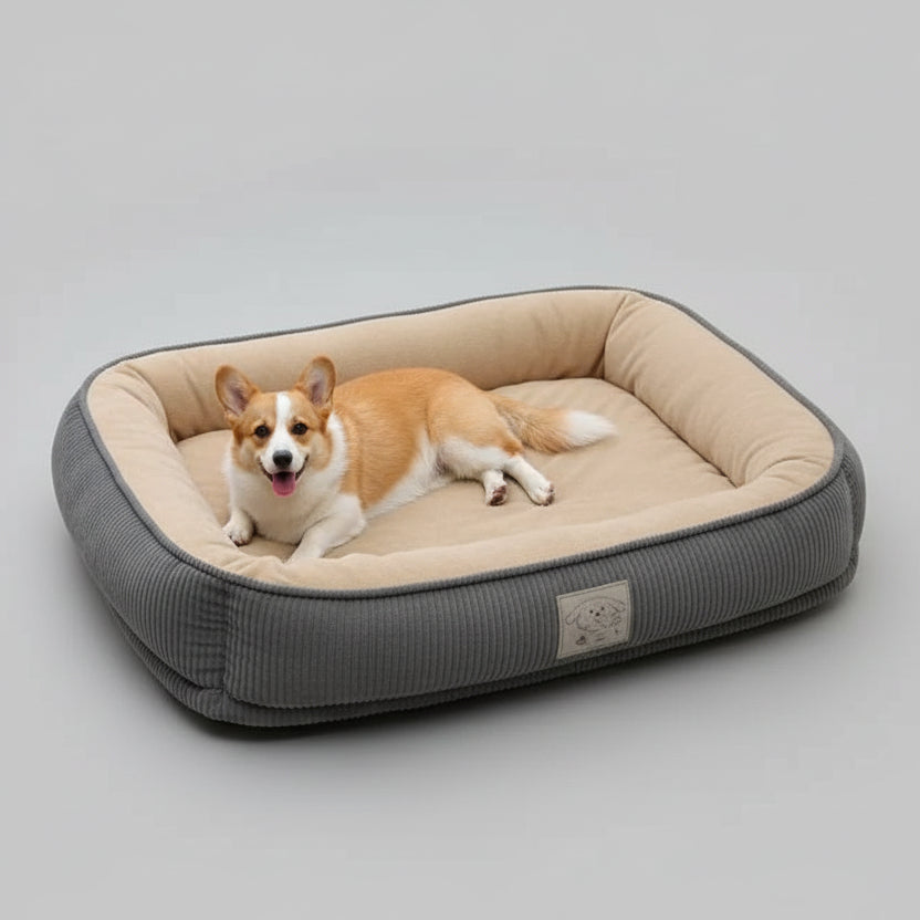 Hundebett Orthopädischer Donut – Unterstützung & Ruhiger Schlaf – Happy-Fits