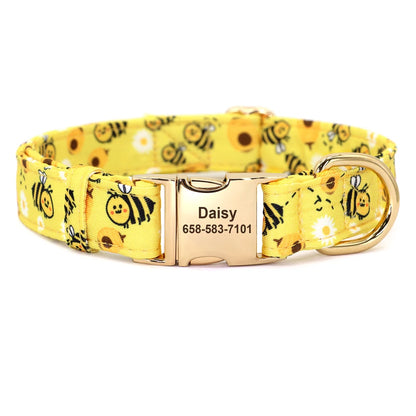 Vrolijke Gepersonaliseerde Nylon Halsband – Unieke Stijl voor je Hond