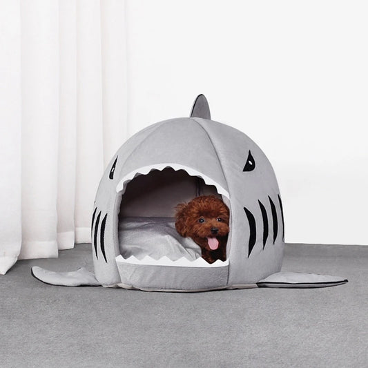 Grappig Haai Hondenbed voor Kleine Honden en Puppy’s