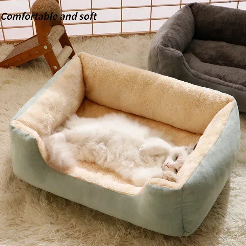 Pluche Huisdierenbed – Zacht & Warme Knusse Plek voor Jouw Lieveling!