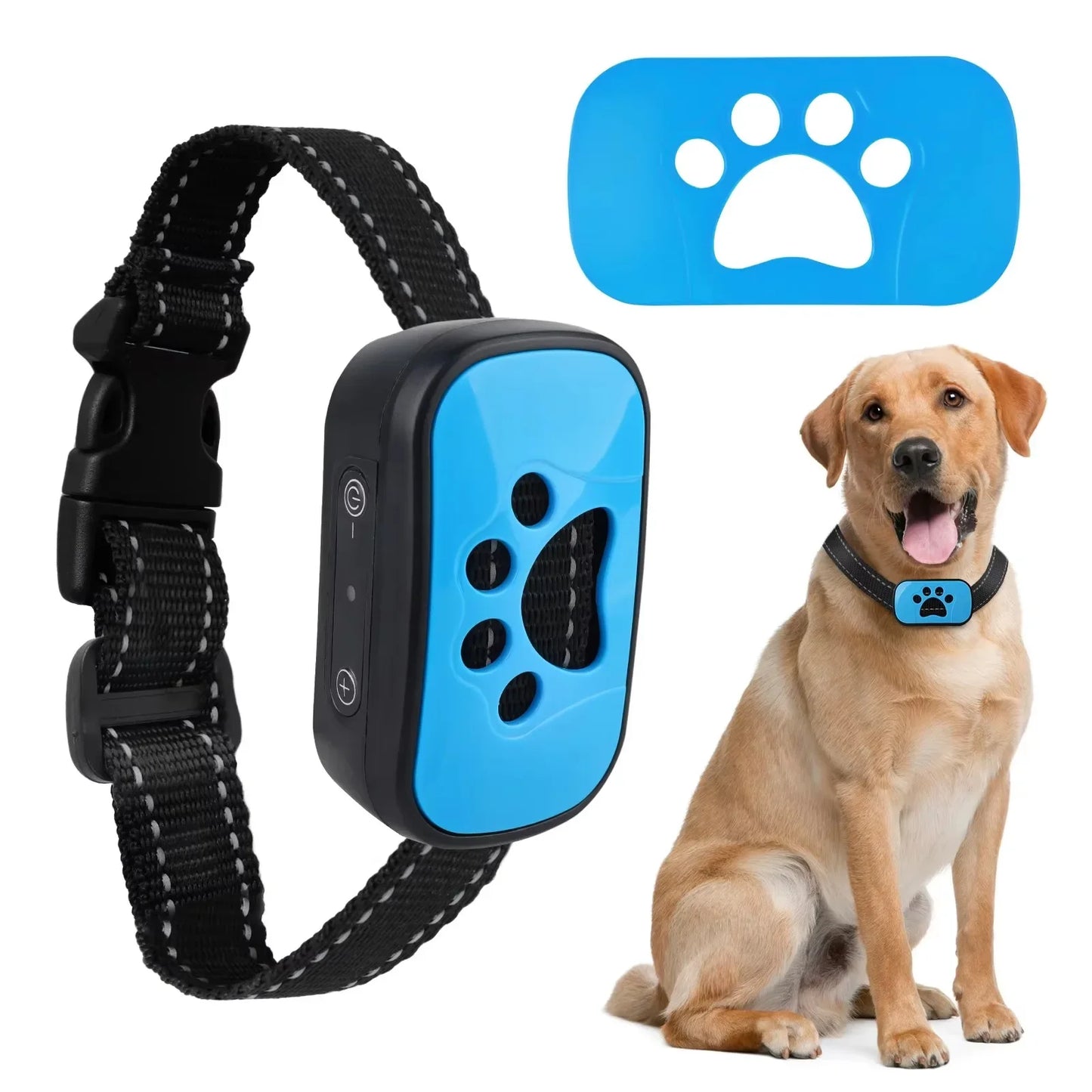 Hund Anti-Bell-Halsband - Tierfreundliche Korrektur mit Ton und Vibrat Happy-Fits Hund Anti-Bell-Halsband - Tierfreundliche Korrektur mit Ton und Vibrat Happy-Fits
