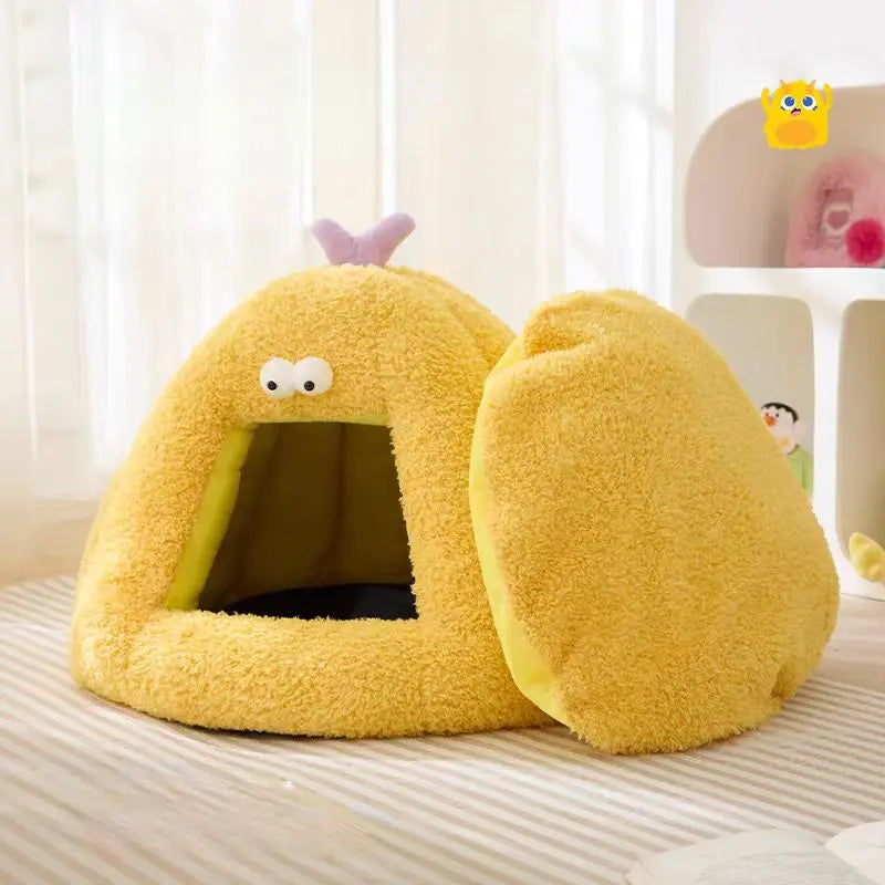 Grappige Knuffelmand – Warme & Knusse Slaapplek met Oogjes