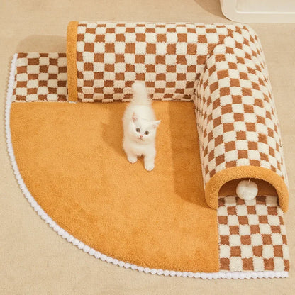 Playful Tunnel Mat – Den ultimative underholdning og komfort til dit kæledyr!