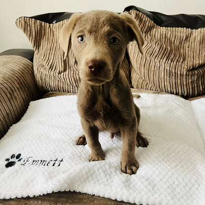 Hundedecke – Persönlich bestickt mit Namen