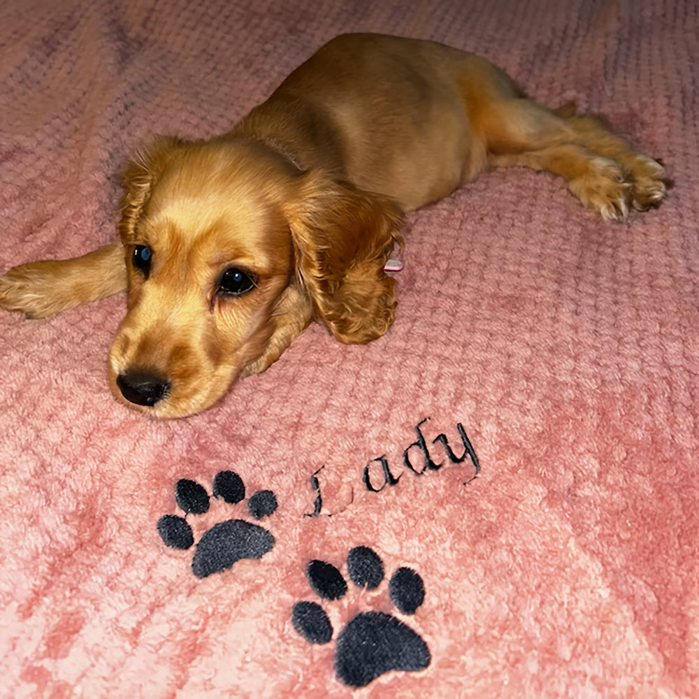 Hundedecke – Persönlich bestickt mit Namen