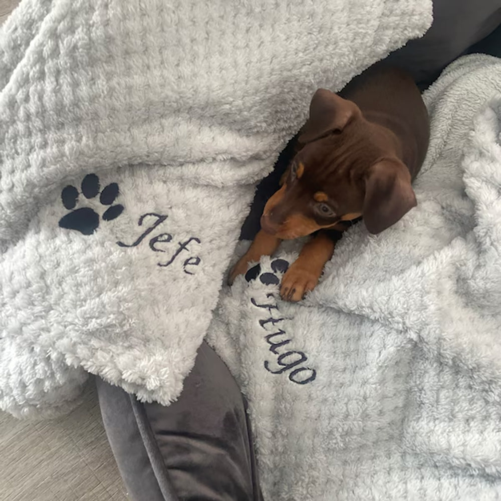 Hundedecke – Persönlich bestickt mit Namen
