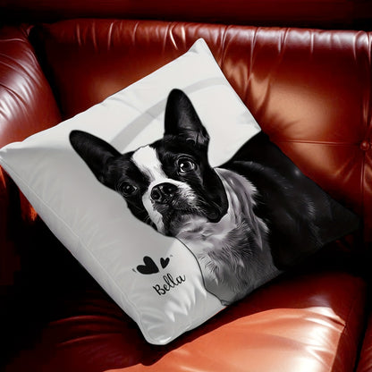 Hond Fotokussensloop – Gepersonaliseerd met Naam & Foto