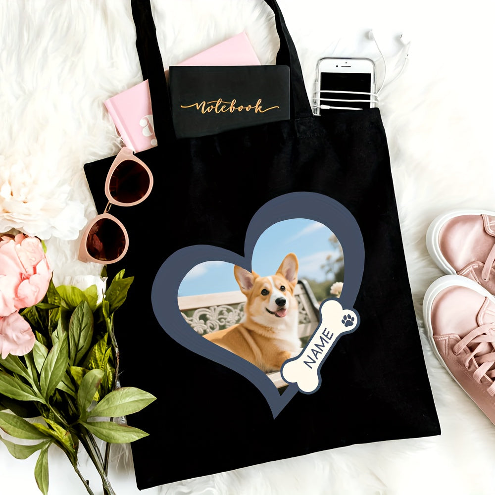 Honden Foto Tas – Gepersonaliseerd met Naam en Jouw Trouwe Maatje